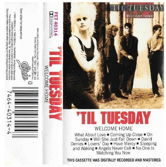Til Tuesday / Welcome Home | Epic FET-40314 | 1986