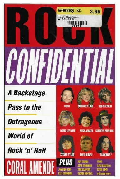 Amende, Coral / Rock Confidential | Plume | March 2000