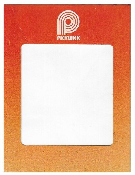 Pickwick / Orange-White-Black | Sleeve for 8-Track Tapes | 1978