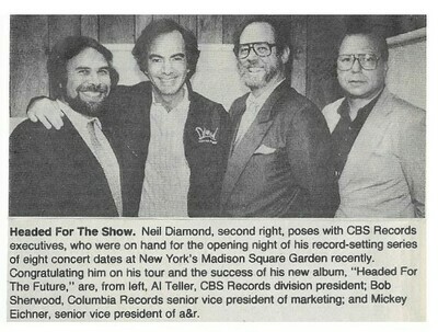 Diamond, Neil / Headed For the Show | Magazine Photo | September 1986