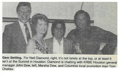 Diamond, Neil / Gem Setting | Magazine Photo | September 1986