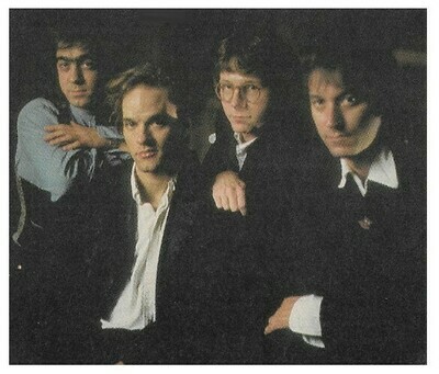 R.E.M. / Group Photo-Bill Berry in Blue Shirt On Left | Magazine Photo | February 1989