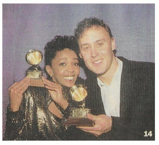 Hornsby, Bruce / With Anita Baker at Grammy Awards | Magazine Photo | February 1987
