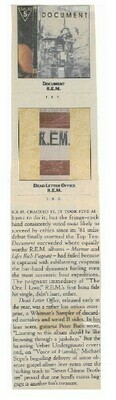 R.E.M. / Document - Dead Letter Office | Magazine Review | 1987