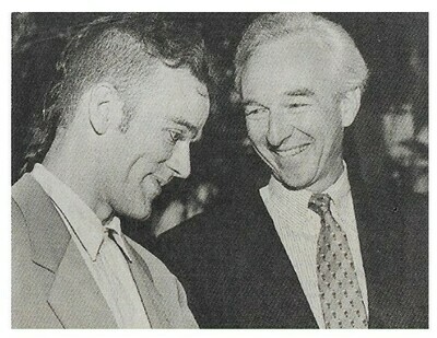 R.E.M. / Michael Stipe with Georgia Senator Wyche Fowler, Jr. | Magazine Photo | 1989