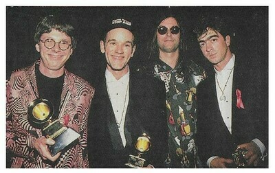 R.E.M. / At Grammy Awards-Mike and Michael Showing Awards | Magazine Photo | February 1992