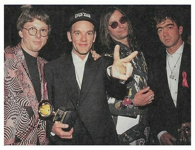 R.E.M. / At Grammy Awards-Michael Holding Award | Magazine Photo | February 1992