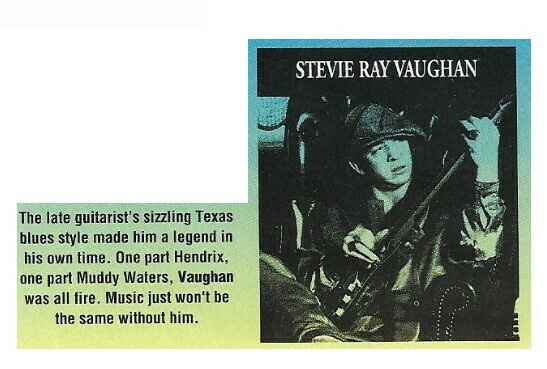 Vaughan, Stevie Ray / Sizzling Texas Blues Style | Magazine Photo