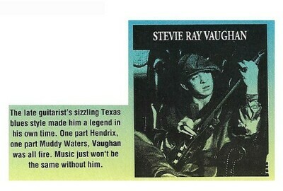 Vaughan, Stevie Ray / Sizzling Texas Blues Style | Magazine Photo