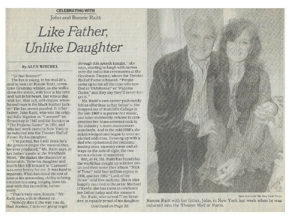 Raitt, Bonnie / Like Father, Unlike Daughter / 1994