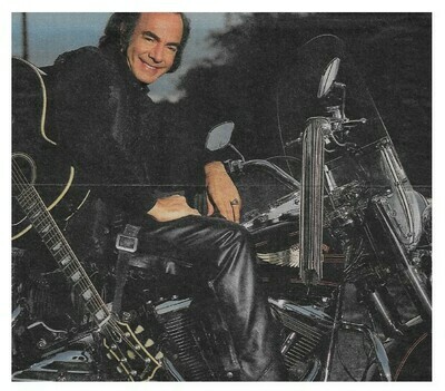 Diamond, Neil / Black Leather-Motorcycle-Guitar | Magazine Photo | June 1993