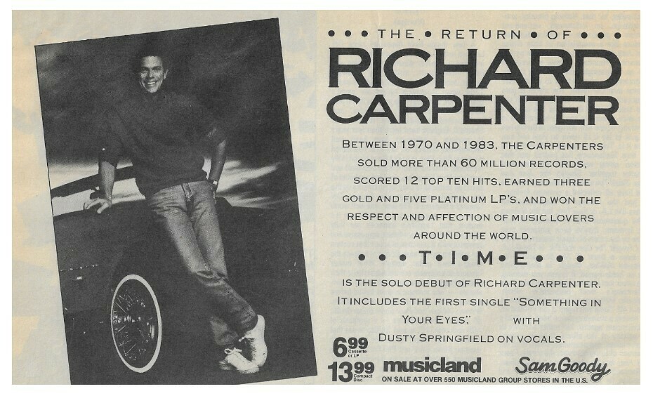 Carpenter, Richard / Time | Magazine Ad | 1987