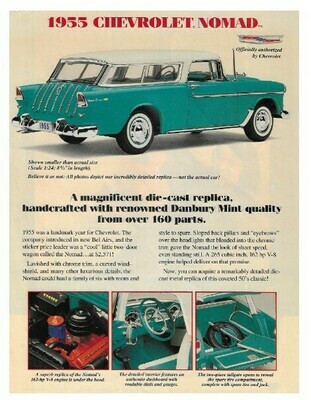 Danbury Mint, The / 1955 Chevrolet Nomad | Magazine Ad | 1996