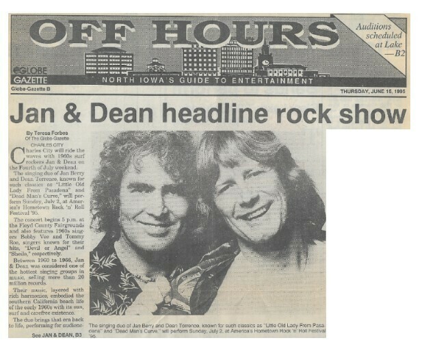 Jan + Dean / Jan and Dean Headline Rock Show | June 1995