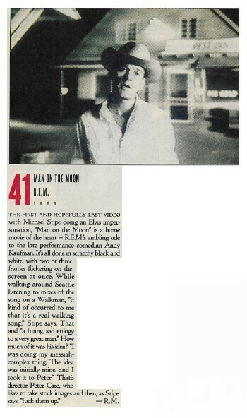 R.E.M. / Man On the Moon (Video) | Magazine Review | October 1993