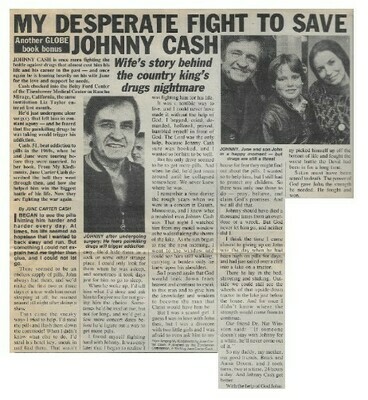Cash, Johnny / My Desperate Fight to Save Johnny Cash | Magazine Article | January 1984
