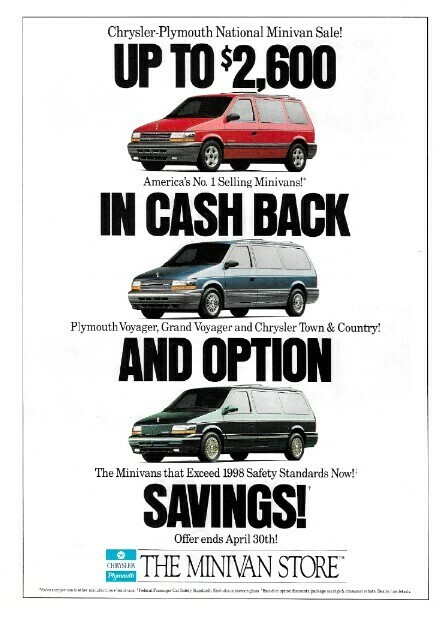 Chrysler-Plymouth / The Minivan Store | Magazine Ad | 1994