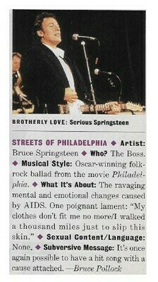 Springsteen, Bruce / Streets of Philadelphia | Magazine Review | April 1994