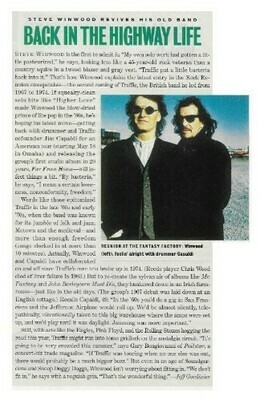 Traffic / Back in the Highway Life / 1994