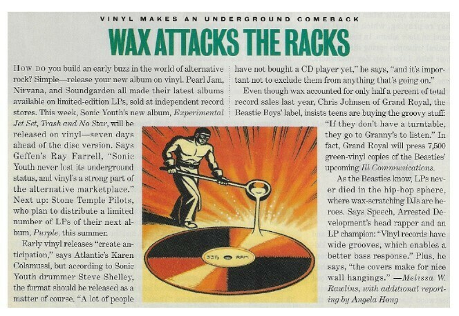 Music Industry | Wax Attacks the Racks | Magazine Article | May 1994