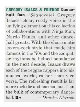 Isaacs, Gregory / Dancehall Don | Magazine Review | May 1994