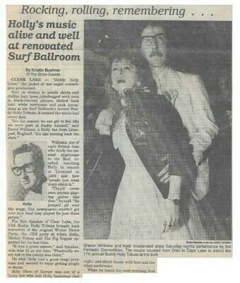 Holly, Buddy / Holly&#39;s Music Alive and Well at Renovated Surf Ballroom | Newspaper Article | February 1995