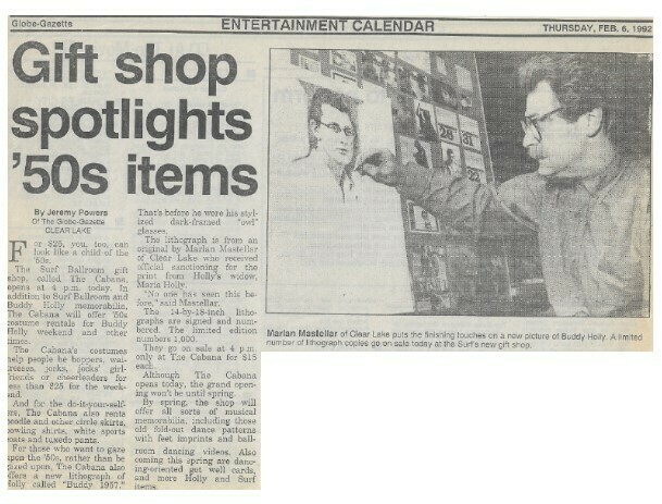 Holly, Buddy / Gift Shop Spotlights &#39;50s Items | February 1992