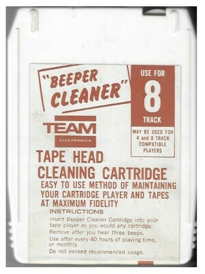 Team Electronics / Beeper Cleaner | 8-Track Tape Head Cleaning Cartridge