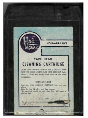 Music Master / Tape Head Cleaning Cartridge | 8-Track Head Cleaner