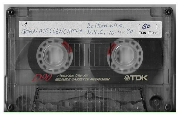 Mellencamp, John / New York, NY (Bottom Line) - October 10, 1980