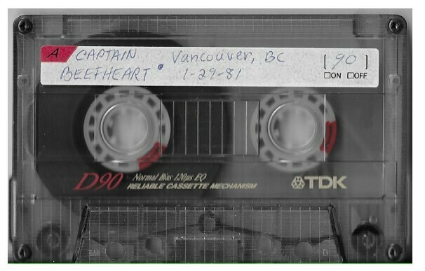 Captain Beefheart / Los Angeles, CA (Reseda Country Club) - January 29, 1981