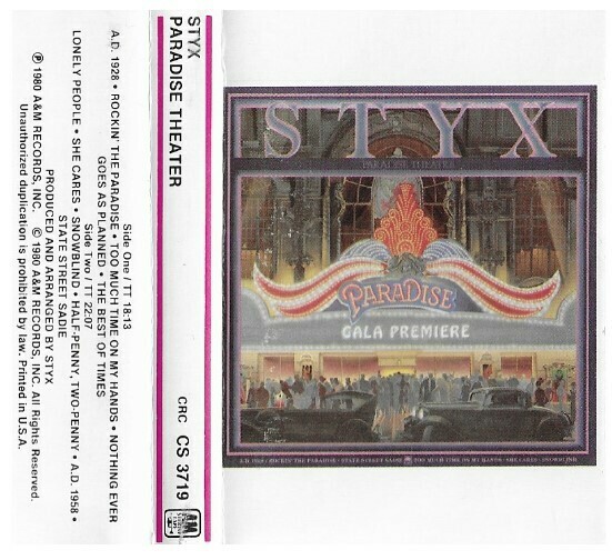 Styx / Paradise Theater | A+M CS-3719 | January 1981