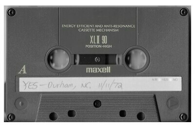 Yes / Durham, NC (Cameron Indoor Stadium) - November 11, 1972 | with Tom Petty Bonus