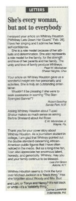 Houston, Whitney / She&#39;s Every Woman, But Not to Everybody | Magazine Article | March 1993