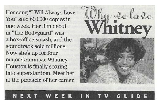 Houston, Whitney / Why We Love Whitney | Magazine Ad | February 1994