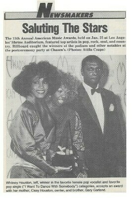 Houston, Whitney / Saluting the Stars | Magazine Photo | January 1988