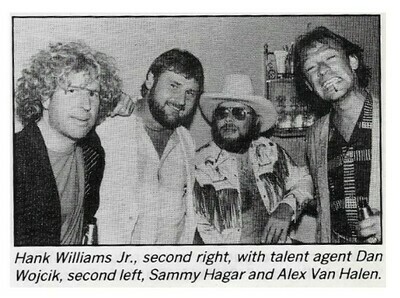 Williams, Hank (Jr.) / With Sammy Hagar and Alex Van Halen | Magazine Photo | 1986