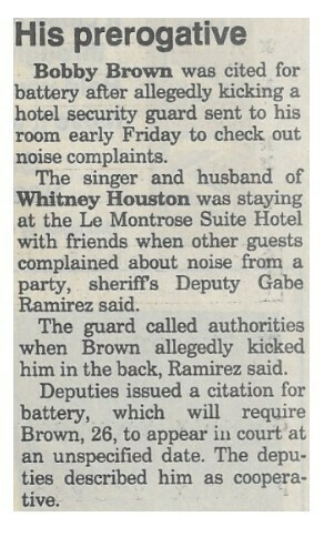 Brown, Bobby / His Prerogative | Newspaper Article | August 1995