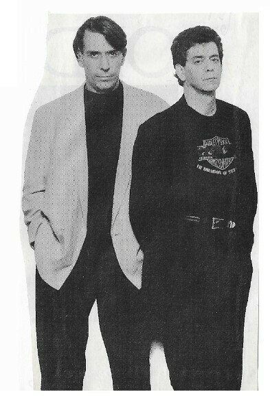 Reed, Lou / With John Cale-Standing-Hands in Pockets | Magazine Photo | 1990