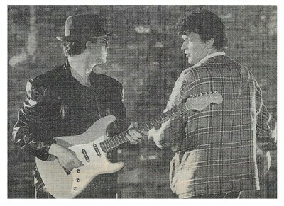 Reed, Lou / On Stage with Robbie Robertson | Magazine Photo | 1986