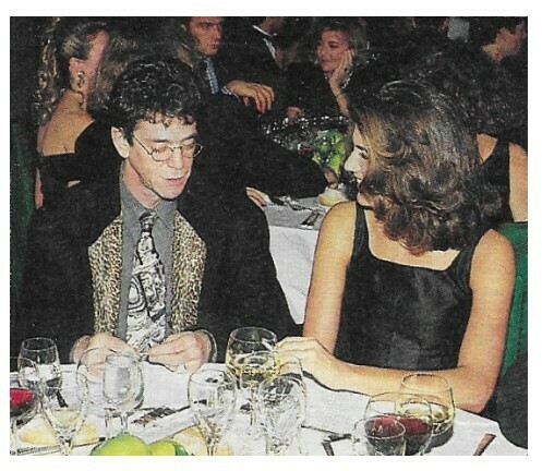 Reed, Lou / At Dinner Table with Wine Glasses | Magazine Photo | 1992