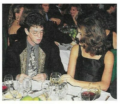 Reed, Lou / At Dinner Table with Wine Glasses | Magazine Photo | 1992