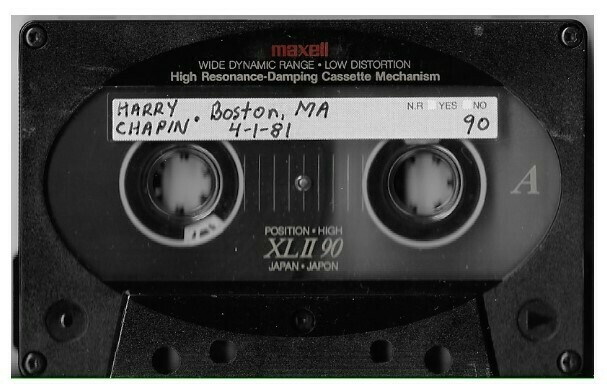 Chapin, Harry / Boston, MA (Boston University) - April 1, 1981