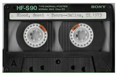Blood, Sweat + Tears / Dallas, TX (North Mesquite High School) - January 20, 1973