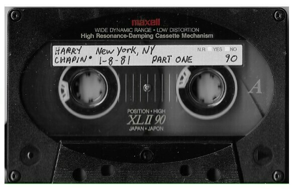 Chapin, Harry / New York, NY (Bottom Line) - January 8, 1981 | Part 1