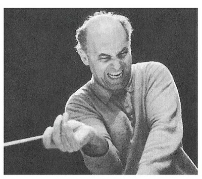 Solti, Georg / On Stage-Great Action Shot | Magazine Photo