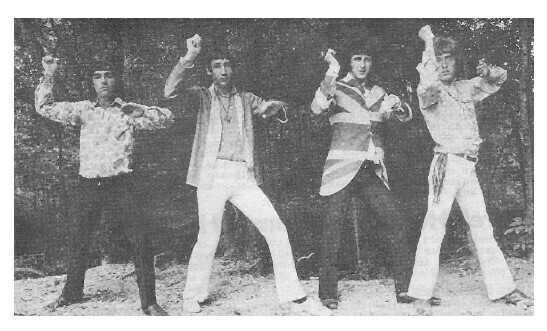 Who, The / Walking-Arms Up-Roger On Far Right | Magazine Photo