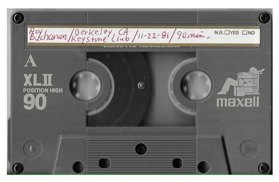 Buchanan, Roy / Berkeley, CA (Keystone Club) - November 22, 81