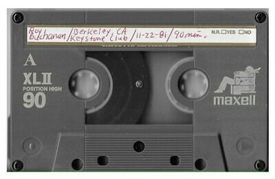 Buchanan, Roy / Berkeley, CA (Keystone Club) - November 22, 81