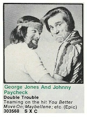 Jones, George / Double Trouble | Magazine Ad | 1980 | with Johnny Paycheck